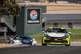 #7 Porsche 718 Cayman GT4 of Sean Gibbons and Zac Anderson, NOLASPORT, GT4 SprintX, 2020 SRO Motorsports Group - Sonoma Raceway, Sonoma CA
 | Regis Lefebure/SRO                                       