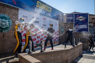 #21 Aston Martin Vantage GT4 of Michael Dinan and Robby Foley, Flying Lizard Motorsports, GT4 SprintX Pro-Am, 2020 SRO Motorsports Group - Sonoma Raceway, Sonoma CA
 | SRO Motorsports Group