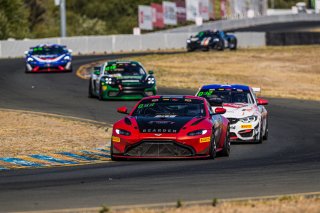 #91 Aston Martin Vantage GT4 of Jeff Burton and Vesko Kozarov, Rearden Racing, GT4 SprintX Pro-Am, 2020 SRO Motorsports Group - Sonoma Raceway, Sonoma CA
 | Brian Cleary      