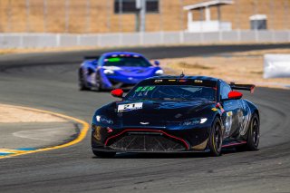 #21 Aston Martin Vantage GT4 of Michael Dinan and Robby Foley, Flying Lizard Motorsports, GT4 SprintX Pro-Am, 2020 SRO Motorsports Group - Sonoma Raceway, Sonoma CA
 | Brian Cleary      