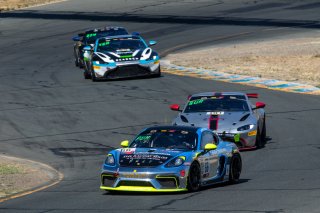 #66 Porsche 718 Cayman GT4 of Spencer Pumpelly, TRG, GT4 Sprint, 2020 SRO Motorsports Group - Sonoma Raceway, Sonoma CA
 | Brian Cleary                                             