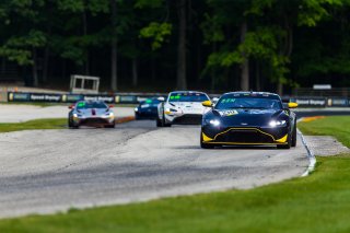 #210 Aston Martin Vantage GT4 of Michael Dinan, Flying Lizard Motorsports, GT4 Sprint Am,  SRO America, Road America,  Elkhart Lake,  WI, July 2020. | Fabian Lagunas/SRO