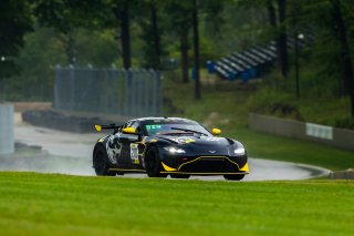 #210 Aston Martin Vantage GT4 of Michael Dinan, Flying Lizard Motorsports, GT4 Sprint Am,  SRO America, Road America,  Elkhart Lake,  WI, July 2020. | Fabian Lagunas/SRO