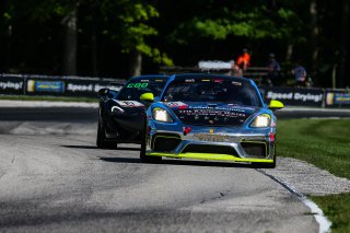 #66 Porsche 718 Cayman GT4 of Spencer Pumpelly, TRG, GT4 Sprint, SRO America, Road America, Elkhart Lake, WI, August 2020.
 | Sarah Weeks/SRO             