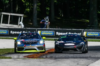 #66 Porsche 718 Cayman GT4 of Spencer Pumpelly, TRG, GT4 Sprint, SRO America, Road America, Elkhart Lake, WI, August 2020.
 | Sarah Weeks/SRO             
