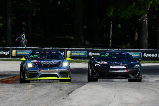 #66 Porsche 718 Cayman GT4 of Spencer Pumpelly, TRG, GT4 Sprint, SRO America, Road America, Elkhart Lake, WI, August 2020.
 | Sarah Weeks/SRO             