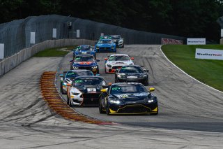 #210 Aston Martin Vantage GT4 of Michael Dinan, Flying Lizard Motorsports, GT4 Sprint Am, SRO America, Road America, Elkhart Lake, WI, August 2020.
 | SRO Motorsports Group