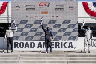 #66 Porsche 718 Cayman GT4 of Spencer Pumpelly, TRG, GT4 Sprint, SRO America, Road America, Elkhart Lake, WI, July 2020.
 | Brian Cleary/SRO
