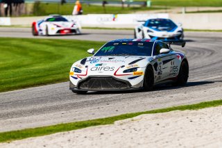 #15 Aston Martin Vantage GT4 of Bryan Putt and Kenton Koch, Bsport Racing, GT4 SprintX Pro-Am, ]SRO America, Road America,  Elkhart Lake,  WI, July 2020. | Fabian Lagunas/SRO