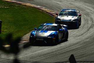 #2 Porsche 718 Cayman GT4 of Jason Bell and Andrew Davis, GMG Racing, GT4 SprintX Pro-Am, SRO America, Road America, Elkhart Lake, WI, August 2020.
 | SRO Motorsports Group