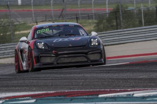 #37 Porsche Cayman CS MR of Charlie Belluardo and Jan Heylen, RS1, GT4 SprintX Pro-Am, SRO America, Circuit of the Americas, Austin TX, September 2020.
 | Brian Cleary/SRO
