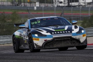 #59 Aston Martin Vantage GT4 of Paul Terry, Rearden Racing, GT4 Sprint, Am, SRO America, Circuit of the Americas, Austin TX, September 2020.
 | Brian Cleary/SRO