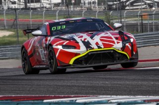 #33 Aston Martin Vantage GT4 of Joe Dalton and Patrick Gallagher, RS1, GT4 SprintX Pro-Am, SRO America, Circuit of the Americas, Austin TX, September 2020.
 | Brian Cleary/SRO