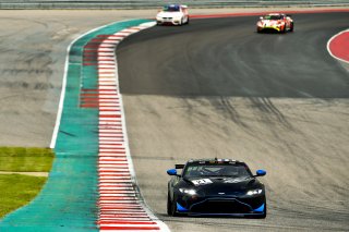 #21 Aston Martin Vantage GT4 of Michael Dinan and Robby Foley, Flying Lizard Motorsports, GT4 SprintX Pro-Am,     
2020 SRO Motorsports Group - COTA2, Austin TX
Photographer: Gavin Baker/SRO | &copy; 2020 Gavin Baker
