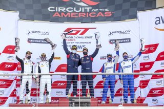#21 Aston Martin Vantage GT4 of Michael Dinan and Robby Foley, Flying Lizard Motorsports, GT4 SprintX Pro-Am, SRO America, Circuit of the Americas, Austin TX, September 2020.
 | Brian Cleary/SRO