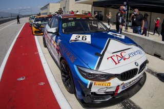 #26 BMW M4 GT4 of Chandler Hull and Toby Grahovec, Classic BMW, GT4 SprintX Pro-Am, SRO America, Circuit of the Americas, Austin TX, September 2020.
 | Brian Cleary/SRO