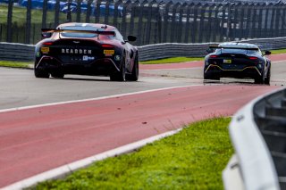 #91 Aston Martin Vantage GT4 of Jeff Burton and Vesko Kozarov, Rearden Racing, GT4 SprintX Pro-Am, SRO America, Circuit of the Americas, Austin TX, September 2020.
 | Brian Cleary/SRO