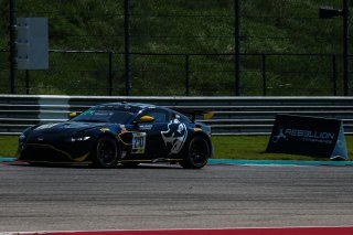 #210 Aston Martin Vantage GT4 of Michael Dinan, Flying Lizard Motorsports, GT4 Sprint Am, SRO America, Circuit of the Americas, Austin TX, September 2020.
 | Sarah Weeks/SRO             