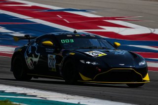 #210 Aston Martin Vantage GT4 of Michael Dinan, Flying Lizard Motorsports, GT4 Sprint Am, SRO America, Circuit of the Americas, Austin TX, September 2020.
 | Sarah Weeks/SRO             