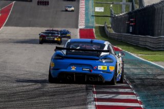 #48 Porsche 718 Cayman GT4 of Jason Hall, NOLASPORT, GT 4 Sprint Am, SRO America, Circuit of the Americas, Austin TX, September 2020.
 | Brian Cleary/SRO