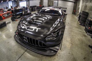 #63 Mercedes AMG GT3 of David Askew, Ryan Dalziel, and Ben Keating, DXDT Racing, GT3 Pro-Am, SRO, Indianapolis Motor Speedway, Indianapolis, IN, September 2020.
 | Brian Cleary/SRO