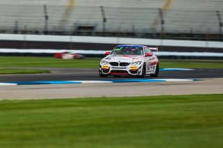 #82 BMW M4 GT4 of James Walker Jr and Bill Auberlen, BimmerWorld, GT4 SprintX Pro-Am,   SRO, Indianapolis Motor Speedway, Indianapolis, IN, September 2020. | Fabian Lagunas/SRO