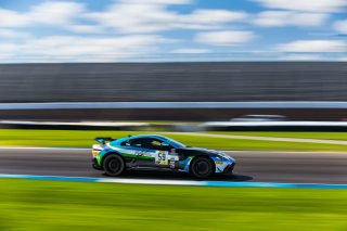 #59 Aston Martin Vantage GT4 of Paul Terry, Rearden Racing, GT4 Sprint, Am, SRO, Indianapolis Motor Speedway, Indianapolis, IN, September 2020. | Fabian Lagunas/SRO