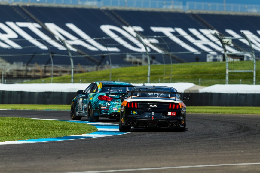 #12 Ford Mustang GT4 of Drew Staveley, Ian Lacy Racing, GT4 Sprint Pro, SRO, Indianapolis Motor Speedway, Indianapolis, IN, September 2020.