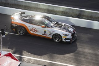 #12 Ford Mustang GT4 of Drew Staveley, Ian Lacy Racing, GT4 Sprint Pro, SRO, Indianapolis Motor Speedway, Indianapolis, IN, September 2020.
 | Brian Cleary/SRO