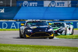 #210 Aston Martin Vantage GT4 of Michael Dinan, Flying Lizard Motorsports, GT4 Sprint Am, IN, Indianapolis, Indianapolis Motor Speedway, SRO, September 2020.
 | Fabian Lagunas/SRO