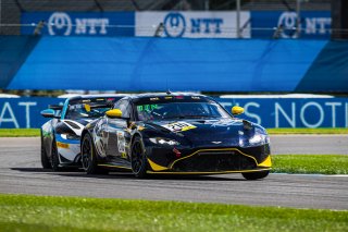 #210 Aston Martin Vantage GT4 of Michael Dinan, Flying Lizard Motorsports, GT4 Sprint Am, IN, Indianapolis, Indianapolis Motor Speedway, SRO, September 2020.
 | Fabian Lagunas/SRO