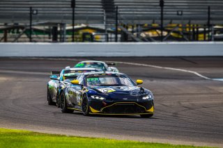 #210 Aston Martin Vantage GT4 of Michael Dinan, Flying Lizard Motorsports, GT4 Sprint Am, IN, Indianapolis, Indianapolis Motor Speedway, SRO, September 2020.
 | Fabian Lagunas/SRO