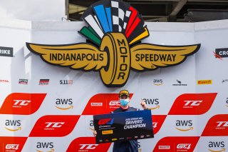 #210 Aston Martin Vantage GT4 of Michael Dinan, Flying Lizard Motorsports, GT4 Sprint Am, IN, Indianapolis, Indianapolis Motor Speedway, SRO, September 2020.
 | Fabian Lagunas/SRO