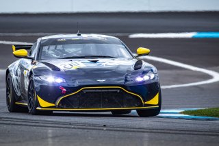 #210 Aston Martin Vantage GT4 of Michael Dinan, Flying Lizard Motorsports, GT4 Sprint Am, SRO, Indianapolis Motor Speedway, Indianapolis, IN, September 2020.
 | Regis Lefebure/SRO                                       