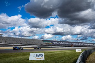 #2 Porsche 718 Cayman GT4 of Jason Bell and Andrew Davis, GMG Racing, GT4 SprintX Pro-Am, SRO, Indianapolis Motor Speedway, Indianapolis, IN, September 2020.
 | Regis Lefebure/SRO                                       