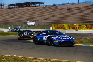 #2 Aston Martin Vantage AMR GT4 of Jason Bell, GMG Racing, GT America Powered by AWS, GT4, SRO America Sonoma Raceway, Sonoma, CA, March 2021.  | Fabian Lagunas 2021