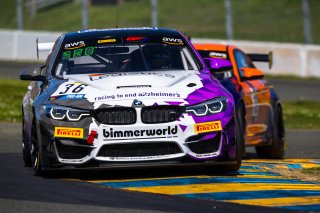 #36 BMW M4 GT4 of James Clay and Nick Galante, BimmerWorld Racing, Pro-Am, Pirelli GT4 America, Pirelli GT4 America, SRO America Sonoma Raceway, Sonoma, CA, March 2021.   | Fabian Lagunas 2021