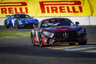 #89 Mercedes-AMG GT4 of Ross Chouest and Aaron Povoledo, RENNtech Motorsports, Pro-Am, Pirelli GT4 America, SRO America Sonoma Raceway, Sonoma, CA, March 2021.  | Brian Cleary/bcpix.com
