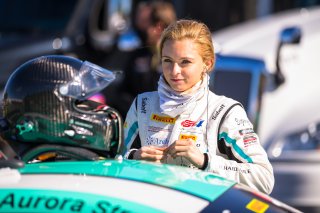 #43 Porsche 718 Cayman GT4 CLUBSPORT MR of Aurora Strauss and Christina Nielsen, Murillo Racing, SL, Pirelli GT4 America, SRO America Sonoma Raceway, Sonoma, CA, March 2021.   | Fabian Lagunas 2021