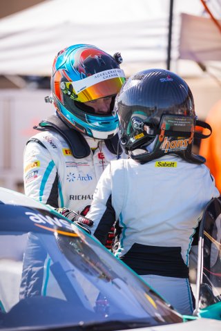 #43 Porsche 718 Cayman GT4 CLUBSPORT MR of Aurora Strauss and Christina Nielsen, Murillo Racing, SL, Pirelli GT4 America, SRO America Sonoma Raceway, Sonoma, CA, March 2021.   | Fabian Lagunas 2021