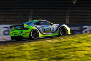 #47 Porsche 718 Cayman GT4 CLUBSPORT MR of Matt Travis and Jason Hart, NOLASPORT, Pro-Am, Pirelli GT4 America, SRO America Sonoma Raceway, Sonoma, CA, March 2021.   | Fabian Lagunas 2021