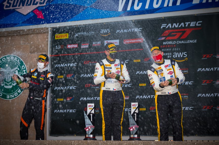 #47 Porsche 718 Cayman GT4 CLUBSPORT MR of Matt Travis and Jason Hart, NOLASPORT, Pro-Am, Pirelli GT4 America, SRO America Sonoma Raceway, Sonoma, CA, March 2021.  