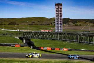 #47 Porsche 718 Cayman GT4 CLUBSPORT MR of Matt Travis and Jason Hart, NOLASPORT, Pro-Am, Pirelli GT4 America, SRO America Sonoma Raceway, Sonoma, CA, March 2021.   | Brian Cleary/BCPix.com