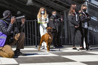#43 Porsche 718 Cayman GT4 CLUBSPORT MR of Aurora Strauss and Christina Nielsen, Murillo Racing, SL, Pirelli GT4 America, SRO America Sonoma Raceway, Sonoma, CA, March 2021.   | Brian Cleary/BCPix.com