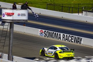 #47 Porsche 718 Cayman GT4 CLUBSPORT MR of Matt Travis and Jason Hart, NOLASPORT, Pro-Am, Pirelli GT4 America, SRO America Sonoma Raceway, Sonoma, CA, March 2021.   | Brian Cleary/BCPix.com