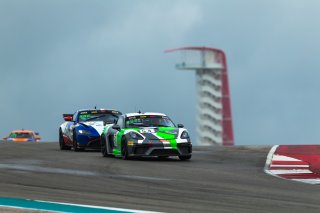 #54 Porsche 718 Cayman GT CS MR of Tim Pappas and Jeroen Bleekemolen, Black Swan Racing, Pro-Am, Pirelli GT4 America, SRO America, Circuit of the Americas, Austin, Texas, April May 2021. | Fabian Lagunas/SRO