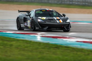 #5 McLaren 570S GT4 of Michael McAleenan and Dan Rogers, Motorsport USA, Am, Pirelli GT4 America, SRO America, Circuit of the Americas, Austin, Texas, April May 2021. | Fabian Lagunas/SRO