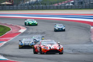 #00 Aston Martin Vantage AMR GT4 of Matt Dalton and Patrick Gallagher, NOTLAD Racing by RS1, Pro-Am, Pirelli GT4 America, SRO America, Circuit of the Americas, Austin, Texas, April May 2021. | SRO Motorsports Group
