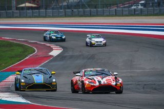#00 Aston Martin Vantage AMR GT4 of Matt Dalton and Patrick Gallagher, NOTLAD Racing by RS1, Pro-Am, Pirelli GT4 America, SRO America, Circuit of the Americas, Austin, Texas, April May 2021. | SRO Motorsports Group