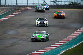 #54 Porsche 718 Cayman GT CS MR of Tim Pappas and Jeroen Bleekemolen, Black Swan Racing, Pro-Am, Pirelli GT4 America, SRO America, Circuit of the Americas, Austin, Texas, April May 2021. | Fabian Lagunas/SRO